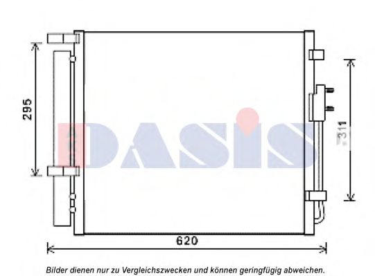 562045N AKS+DASIS Air Conditioning Condenser, air conditioning