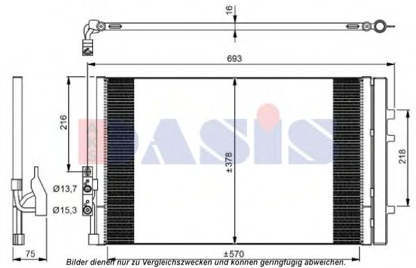 052026N AKS+DASIS Air Conditioning Condenser, air conditioning