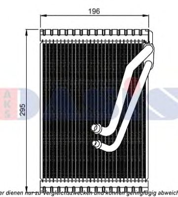 820376N AKS+DASIS Evaporator, air conditioning