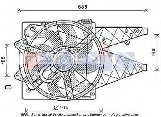 088099N AKS+DASIS Cooling System Fan, radiator