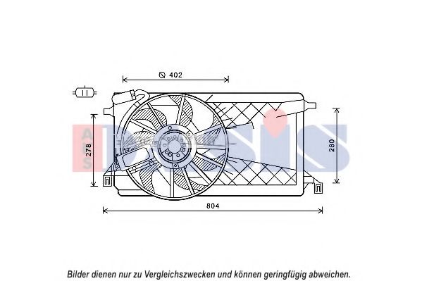 098127N AKS+DASIS Fan, radiator