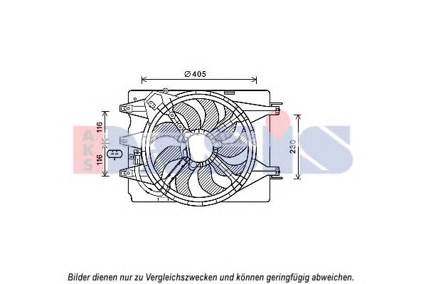 088103N AKS+DASIS Cooling System Fan, radiator