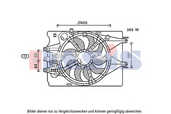 088104N AKS+DASIS Cooling System Fan, radiator