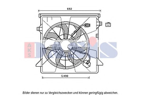 568055N AKS+DASIS Cooling System Fan, radiator