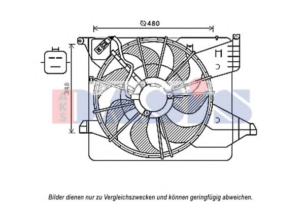 568056N AKS+DASIS Fan, radiator