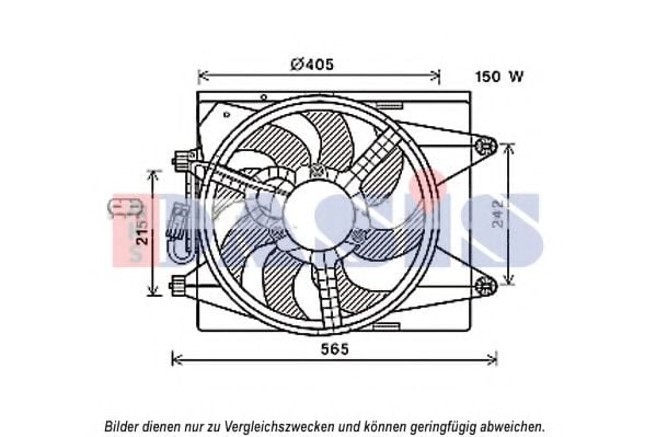 018015N AKS+DASIS Cooling System Fan, radiator