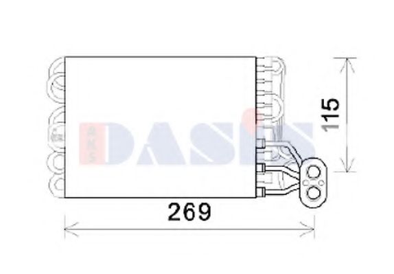 820378N AKS+DASIS Evaporator, air conditioning