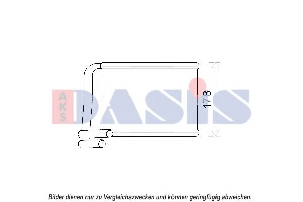 519023N AKS+DASIS Heat Exchanger, interior heating