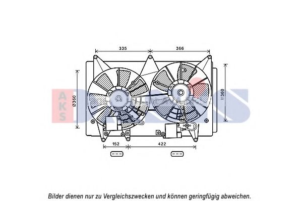 118041N AKS+DASIS Fan, radiator