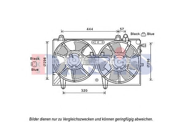 118043N AKS+DASIS Fan, radiator