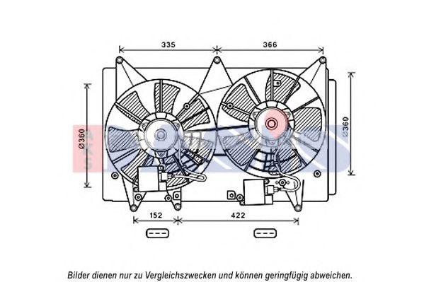 118083N AKS+DASIS Cooling System Fan, radiator