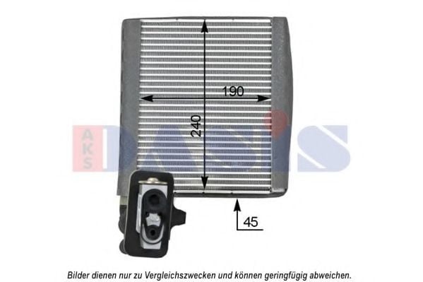 820379N AKS+DASIS Evaporator, air conditioning