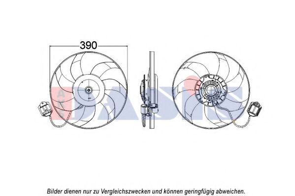 158098N AKS+DASIS Cooling System Fan, radiator