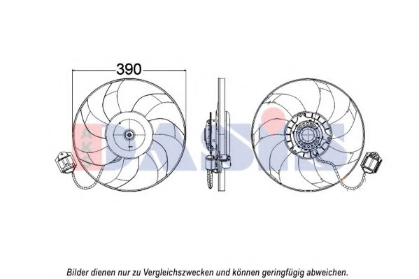 158099N AKS+DASIS Cooling System Fan, radiator