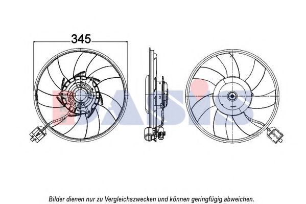 158106N AKS+DASIS Cooling System Fan, radiator