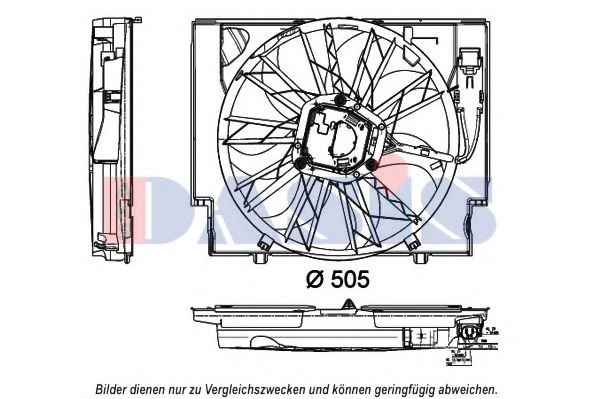 058082N AKS+DASIS Fan, radiator