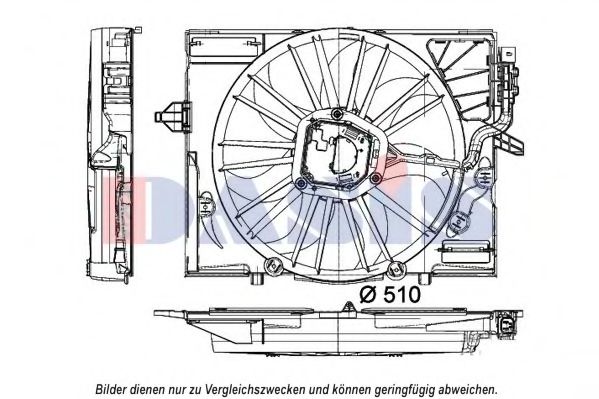 058085N AKS DASIS Fan, radiator