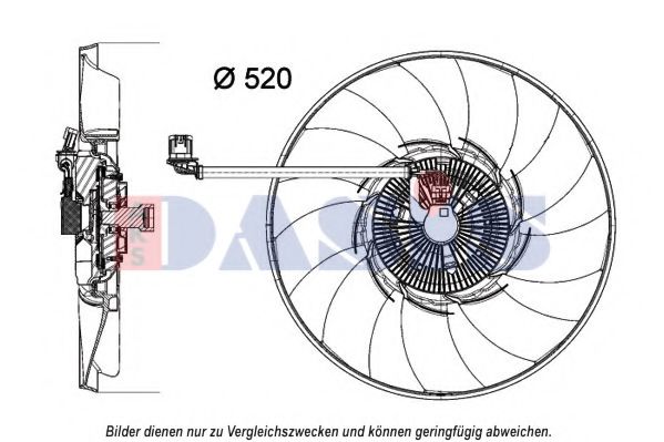 028003N AKS+DASIS Clutch, radiator fan