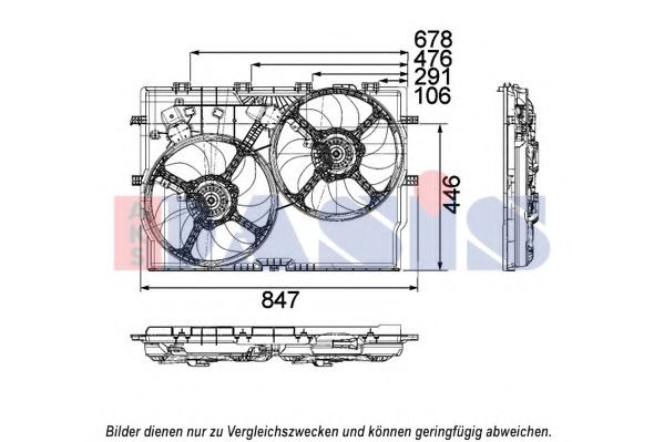 088117N AKS+DASIS Cooling System Fan, radiator
