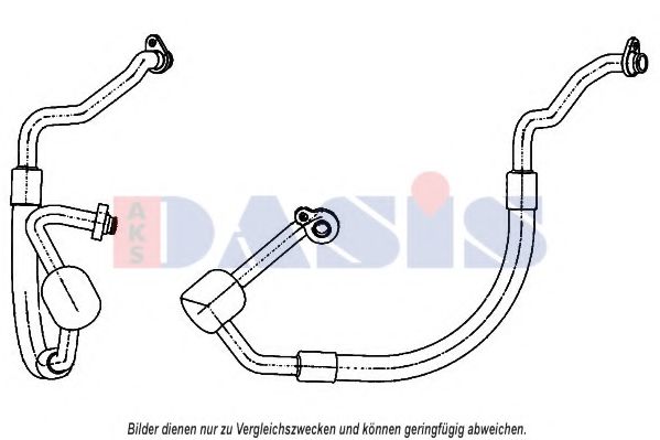 885867N AKS+DASIS Air Conditioning Low Pressure Line, air conditioning