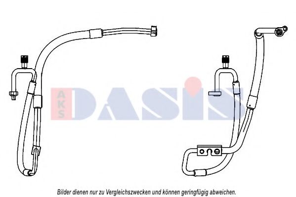 885877N AKS+DASIS Hochdruck-/Niederdruckleitung, Klimaanlage