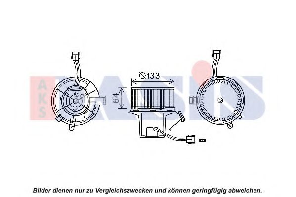 128182N AKS+DASIS Heating / Ventilation Interior Blower