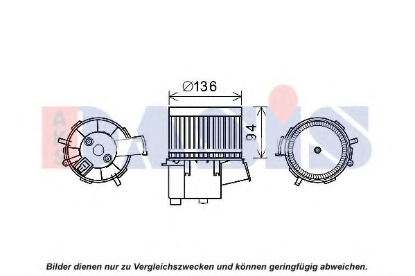 088129N AKS+DASIS Heating / Ventilation Interior Blower