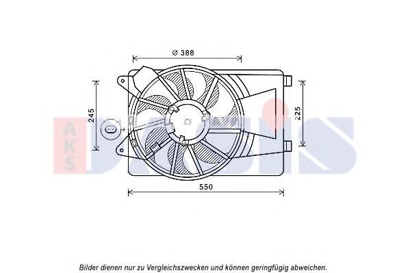 088142N AKS+DASIS Fan, radiator