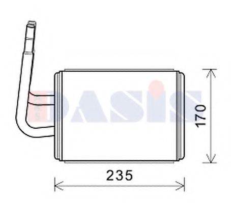 119003N AKS+DASIS Heating / Ventilation Heat Exchanger, interior heating