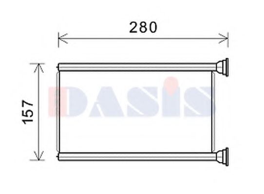 519037N AKS+DASIS Heat Exchanger, interior heating