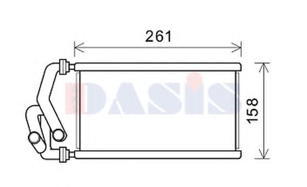 109004N AKS+DASIS Heating / Ventilation Heat Exchanger, interior heating