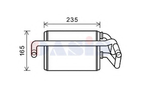 079007N AKS+DASIS Heating / Ventilation Heat Exchanger, interior heating