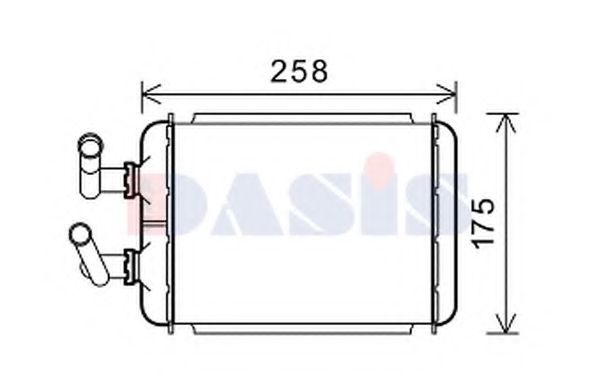 519036N AKS+DASIS Heat Exchanger, interior heating