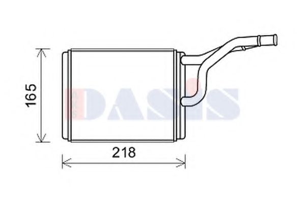 519035N AKS+DASIS Heating / Ventilation Heat Exchanger, interior heating