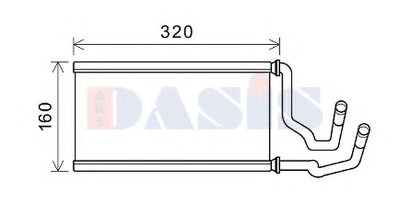 519034N AKS+DASIS Heating / Ventilation Heat Exchanger, interior heating