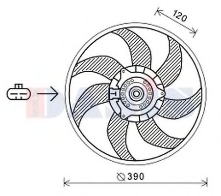 158117N AKS+DASIS Cooling System Fan, radiator