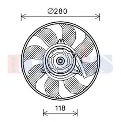 088159N AKS+DASIS Cooling System Fan, radiator