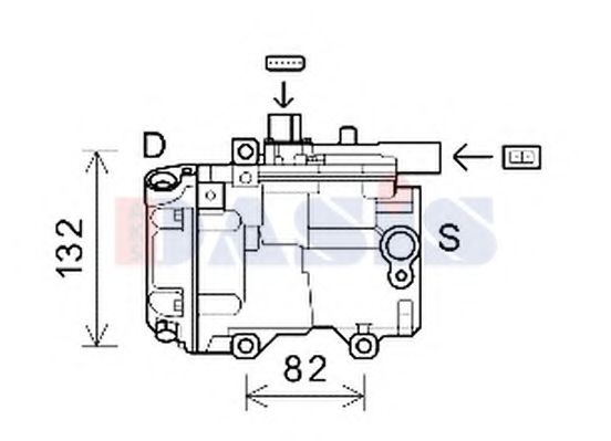 852872N AKS+DASIS Air Conditioning Compressor, air conditioning