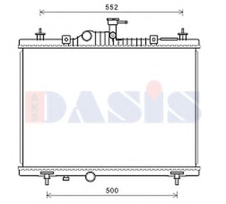 180110N AKS+DASIS Cooling System Radiator, engine cooling