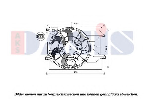 518111N AKS+DASIS Cooling System Fan, radiator
