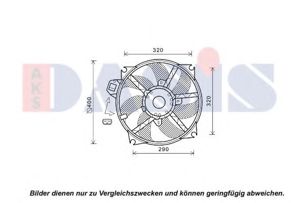 188073N AKS+DASIS Lüfter, Motorkühlung