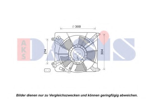 108016N AKS+DASIS Cooling System Fan, radiator