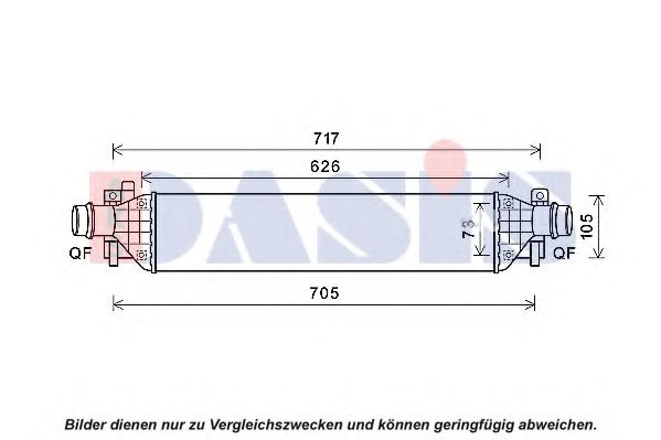 157051N AKS+DASIS Air Supply Intercooler, charger