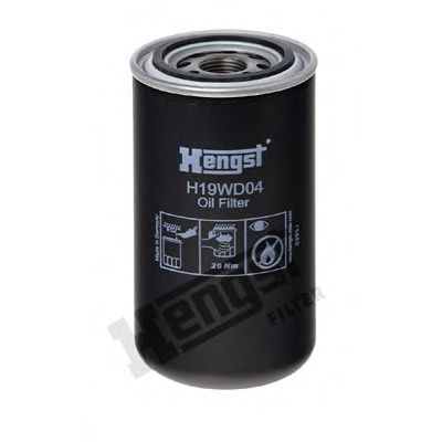 H19WD04 HENGST+FILTER Hydraulic Filter, automatic transmission