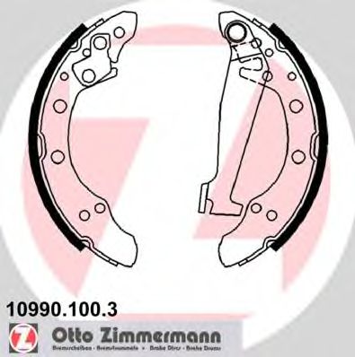 10990.100.3 ZIMMERMANN Brake System Brake Shoe Set