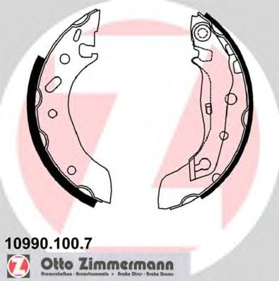 10990.100.7 ZIMMERMANN Brake System Brake Shoe Set