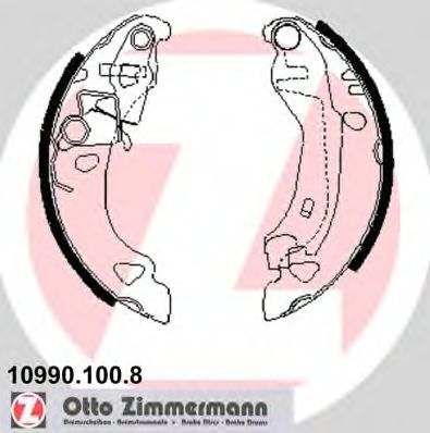 10990.100.8 ZIMMERMANN Brake Shoe Set