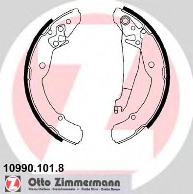 10990.101.8 ZIMMERMANN Brake System Brake Shoe Set