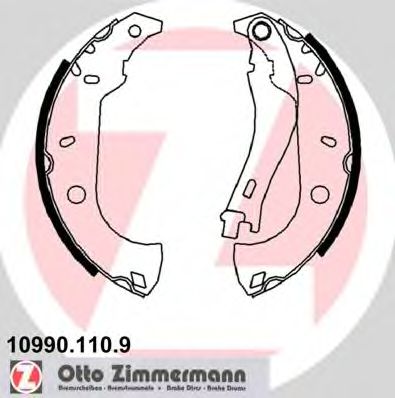 10990.110.9 ZIMMERMANN Brake System Brake Shoe Set