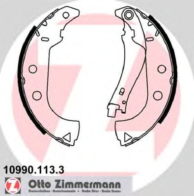 10990.113.3 ZIMMERMANN Brake System Brake Shoe Set